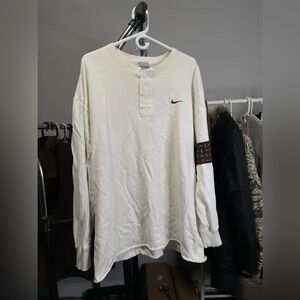 Vintage 00’s Nike L/S Half Button Tee